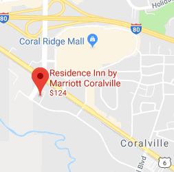 Map to Residence Inn Coralville