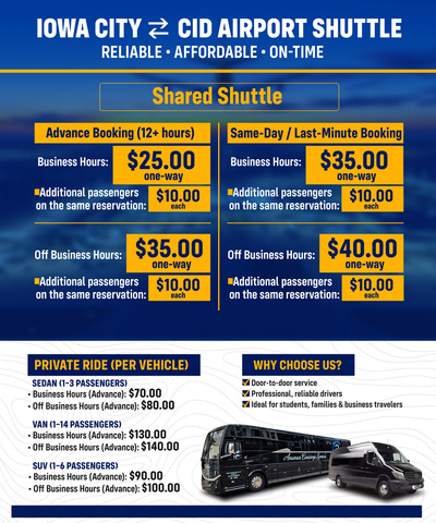Anaman shuttle pricing